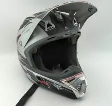 Fox Motocross Helmet Medium 57-58 Pilot V3 Gray Red