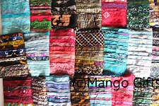 Vintage Silk Sari Recycled Scarves Stoles Patchwork scarf Wholesale Lot 50 Pcs