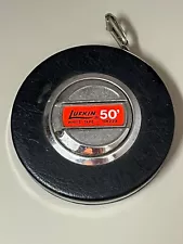 LUFKIN TOOLS 50’ WHITE CLAD TAPE MEASURE, HW223, USA