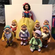 Snow White Barbie Doll with The Seven Dwarfs made by Mattel for Disney 1992