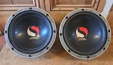 Pair 2 X Stillwater Designs Kicker Solo Baric S10D 10" Subwoofer Bass ICE