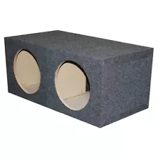 QPOWER DUAL 15" 15 INCH SEALED HEAVY DUTY SQUARE EMPTY SUB WOOFER BOX QMPSQ15E