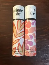 SALE! 2 NIP Infinite She Au Naturale Rosehip & Hibiscus Lip Balm Margot Elena