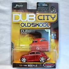 Jada Toys 59 VW Beetle Red Wave 1 2005 1:64 Scale For Sale