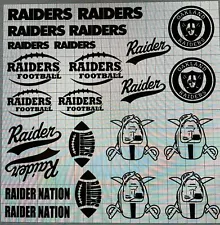 OAKLAND RAIDERS VINYL STENCIL FOR CUSTOM SHOES SNEAKERS AND SMALL PROJECTS