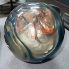 Used 15 Lb HAMMER RAW Blue/white Pearl Bowling Ball Used BOWLING Balls