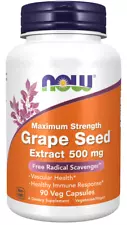 NOW Foods Grape Seed Extract Maximum Strength Free Radical 500 mg 10/25EXP