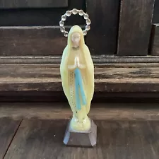 Our Lady Of Lourdes 7.5” Plastic Phosphorescent Statue