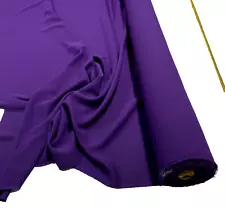 BEAUTIFUL PURPLE POLY GEORGETTE FABRIC : 150CM WIDE : PRICE PER METRE :