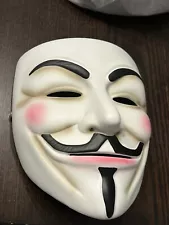 V for Vendetta Mask Guy Anonymous Hacker Halloween Cosplay Party Props Heavy