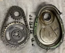 Timing Chain, Gears And Cover Kit For Chevrolet SBC 283 305 327 350 383 400 Used