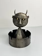 Vintage Metalwork Devil Ashtray