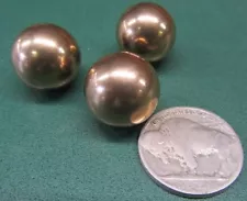 260 Brass Solid Balls 5/8" Dia. +/-.001", 10 Pcs