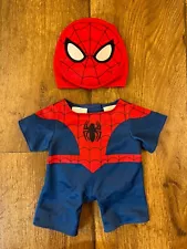 Build A Bear Marvel Spider-Man Outfit Mask Costume Super Hero For Plush Animal