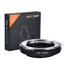 K&F Concept Adapter for Leica L/M M Mount Lens to Nikon AI F Mount Camera Body