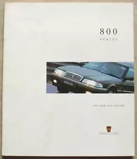 ROVER 800 SERIES KV6 ENGINE Sales Brochure For 1997 #5009 825SLi STERLING Coupe