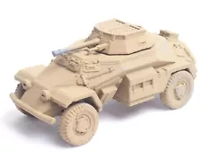 28MM WW2 GERMAN SDKFZ 222 ARMOURED CAR. ASSEMBLED. RED 683