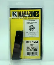 Colt Pocket M1903-1926 380 ACP Magazine 7 Round RD Mag Blued Steel Triple K 17M