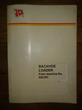 Rare Vintage Original JCB Backhoe Loader From Machine No. 430, 001 Booklet