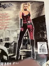 Batman ARKHAM Women’s Adult Harley Quinn Costume Size Medium 6-10