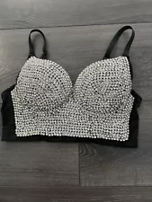 Women’s Corset Bra 36 With Rhinestone 36