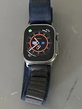 Apple Watch Ultra 2 49mm Titanium Case with Blue Alpine Loop Lg Band -GPS + Cell