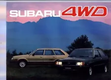 1983 SUBARU 4WD Range International Market Brochure Sedan Wagon Hatch MV Brumby