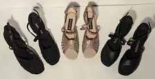 3 PAIRS of Ballroom USA Dance Shoes Women Size 8.5 - Excellent - Free Shipping