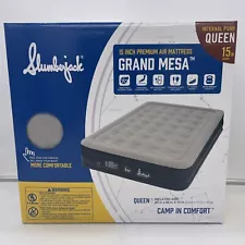 Slumberjack Queen 15” Air Mattress Internal Pump Built-In GRAND MESA Inflatable