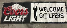 ⛳ Coors Light Welcome Golfers Banner - 2x6ft - Perfect for Your Golfing Haven!ð»