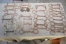 30 Antique Stainless Steel Horse Calvary Gag Bits Vintage Equestrian Bit