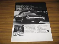 1973 Print Ad '73 Oldsmobile Cutlass Salon 4-Door Olds