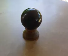 50mm Black Obsidian sphere with wooden stand