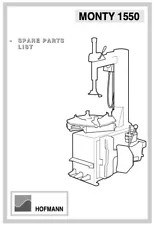 CDROM: HOFMANN MONTY 1550 TIRE CHANGER SPARE PARTS LIST MANUAL