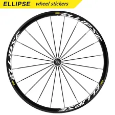 Two Wheels Set Carbon Sticker for Mavic ELLIPSE Rim Road Bike Fixed Gear Decals