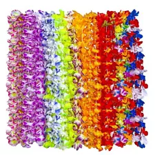 50Pcs Hawaiian Leis for Luau Party Bulk Lays Necklace Multicolour