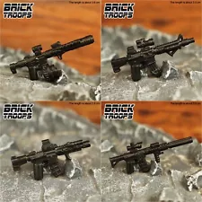 Custom M4 Rifle Variants for Minifigures -Pick Color!- NEW Brick Troops Leyile