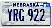 *99 CENT SALE* Nebraska Mosaic Design License Plate #YRG 922 No Reserve