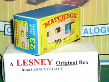 Lesney Matchbox Original E4 Box for Trailer Caravan pink 23d