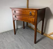 Vintage Lexington Bob Timberlake Cherry Wood 2-Drawer Table