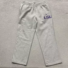 LSU Nike Sweatpants Mens XL Gray Straight Leg Baggy Pull On NCAA SEC Tigers