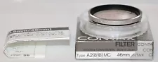 Contax G Series 46mm A2 (81B) MC Filter New In Box Free USA Ship