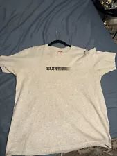 Supreme Motion Logo Tee SS23 Heather Grey Size M