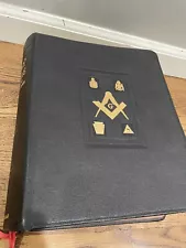 CLEAN Masonic HOLY BIBLE Holman 1949 Reference Dictionary Index Freemason NL