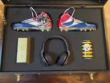 ANTONIO BROWN CUSTOM NIKE PITTSBURGH STEELERS KIT IPHONE PEPSI SNEAKERS