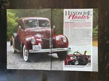 1940 Ford Pickup Truck 4-Page Original Article 124