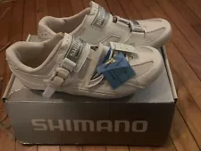 New-in-Box SHIMANO SH-WR41 Women's Road Bike Shoes 43EU, 10.4US, 27.2cm - White