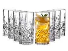 "Set of 8 Highball Glasses, 12 oz: Stylish Glassware for Refreshing Beverages!"