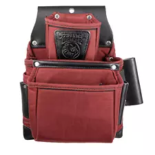 Occidental Leather R8060 Oxy Lights 3 Pouch Tool Fastener Bag Pouch BLACK / RED