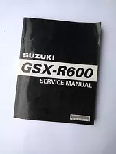 Genuine Suzuki GSXR600 workshop service manual 99500-35090-01E